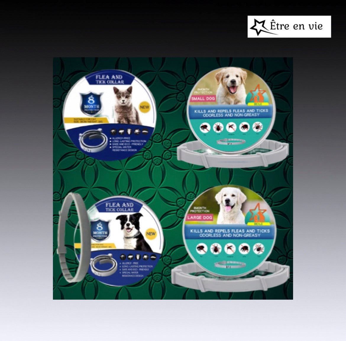 Dog-Cat Anti Flea and Tick Collars