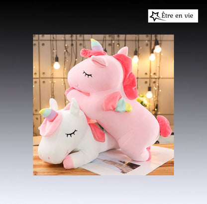 Peluche géante de la licorne