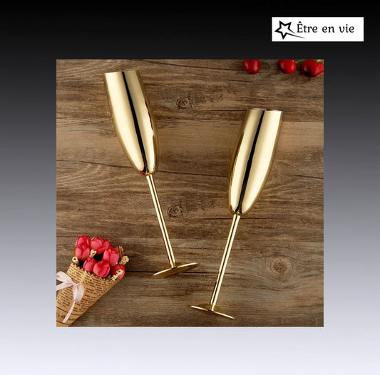 Stainless Steel Champagne Cup Goblets