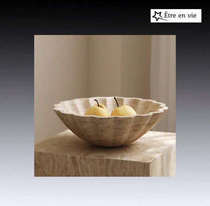 Travertine Luxury Fruit Bowl