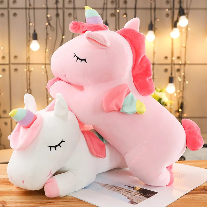 Peluche géante de la licorne