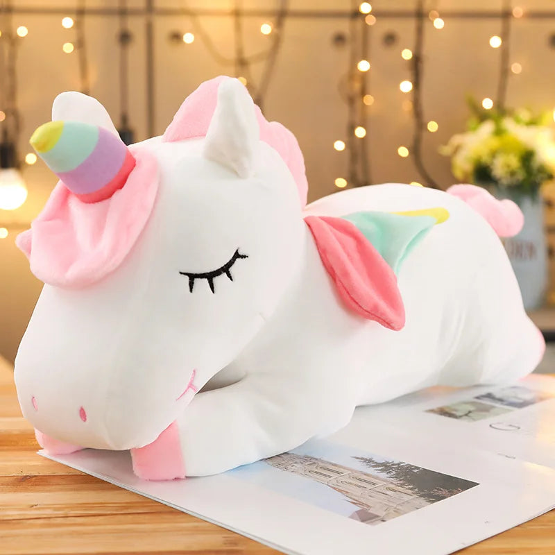 Peluche géante de la licorne