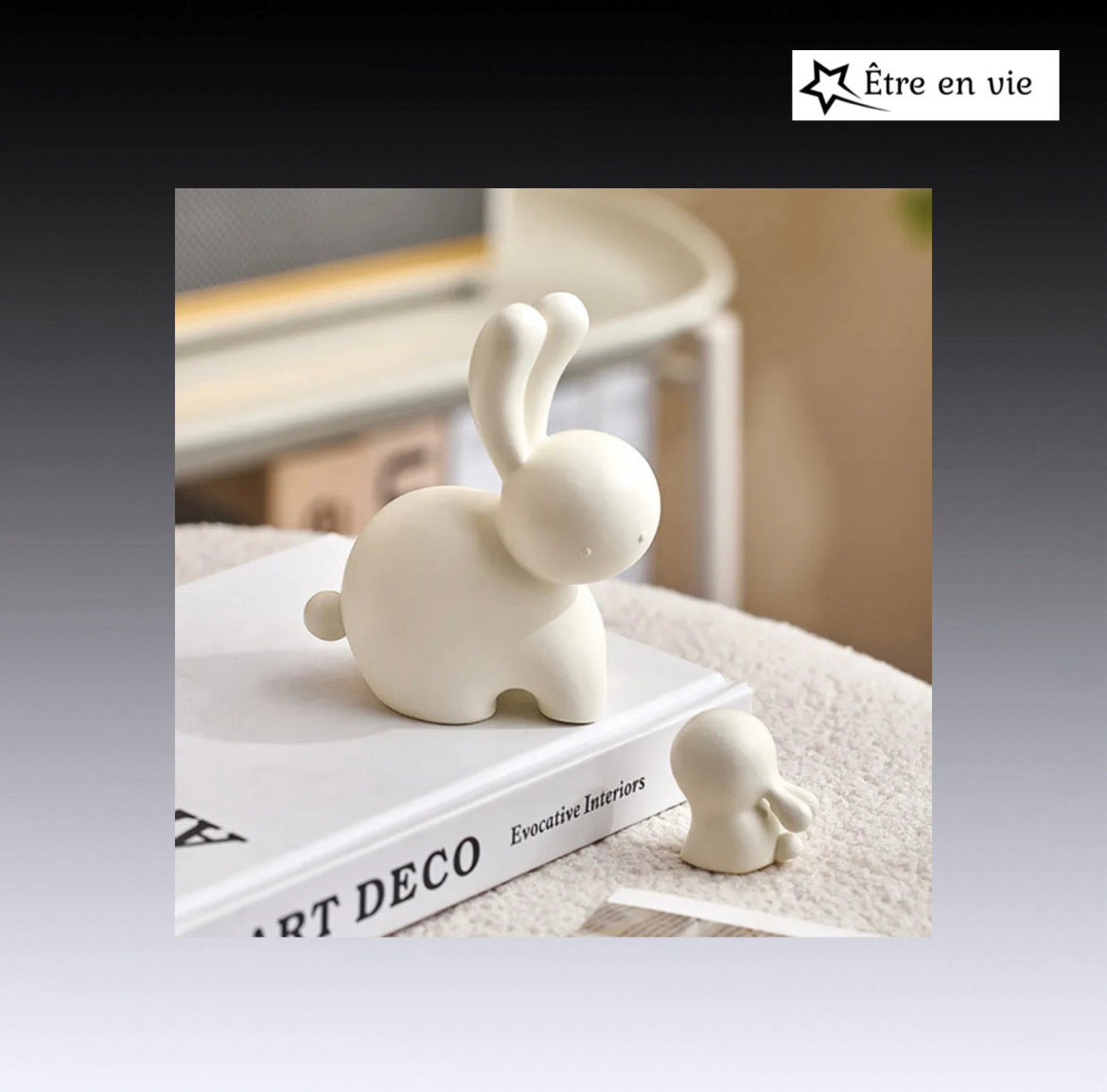 Figure de lapin abstrait moderne