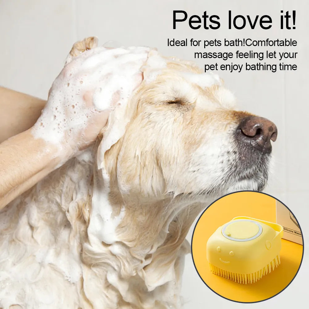 Lavado de masaje dispensador perro