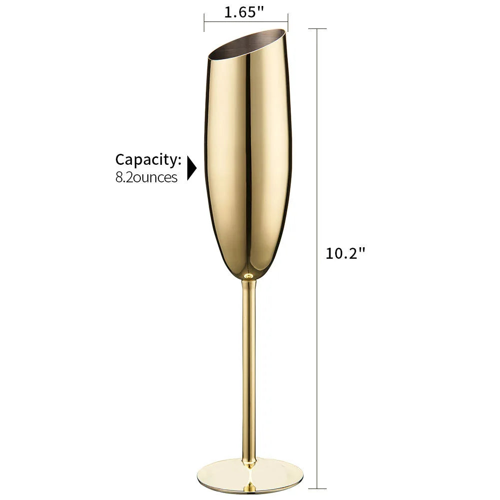 Stainless Steel Champagne Cup Goblets