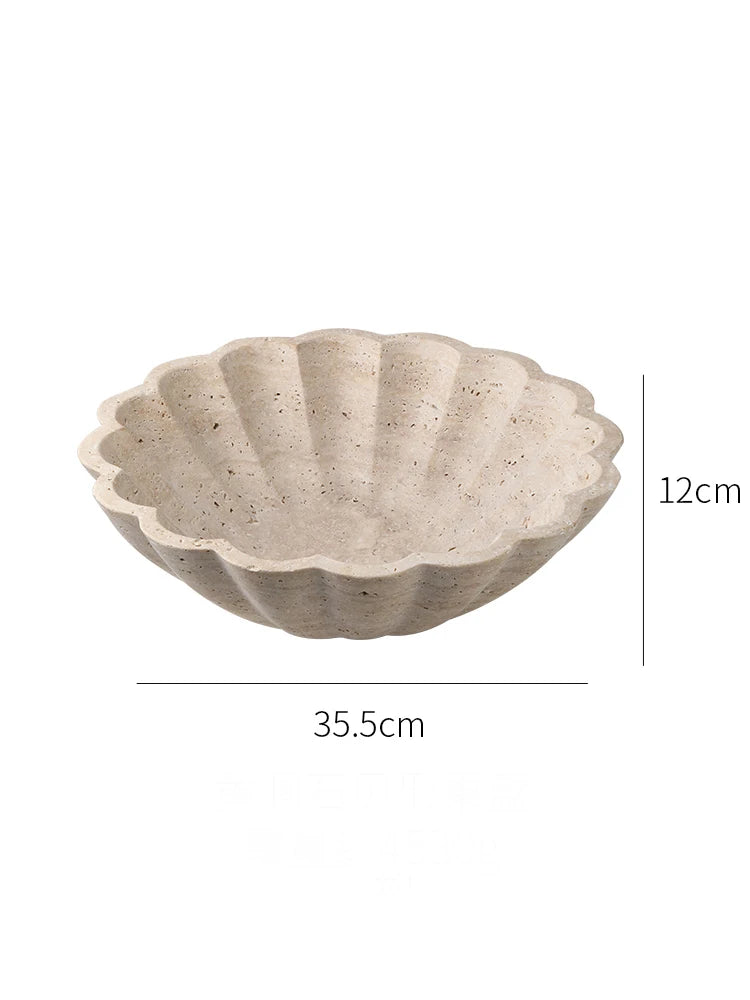 Travertine Luxury Fruit Bowl