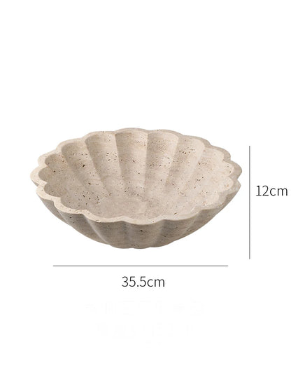 Travertine Luxury Fruit Bowl