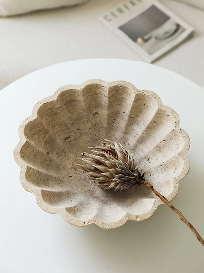 Travertine Luxury Fruit Bowl