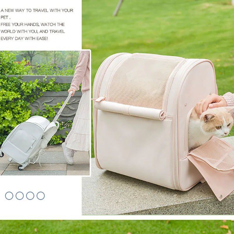 Breatatable Pet Trolley Case