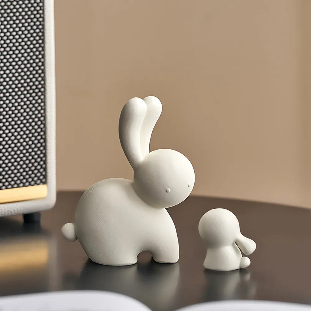 Modern Abstract Rabbit Figure