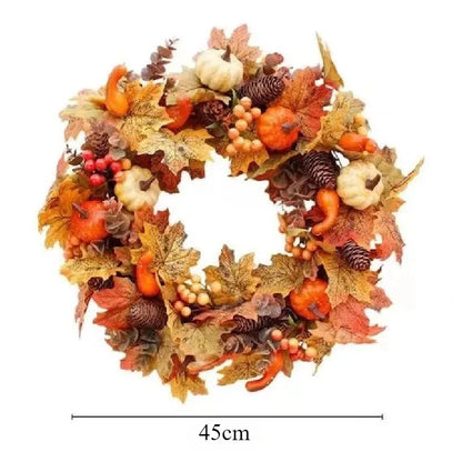 45cm Autumn Wreath Door Hanging Ornaments