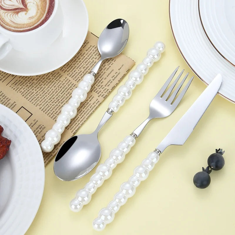 4Pcs Fashion Pearl Tableware