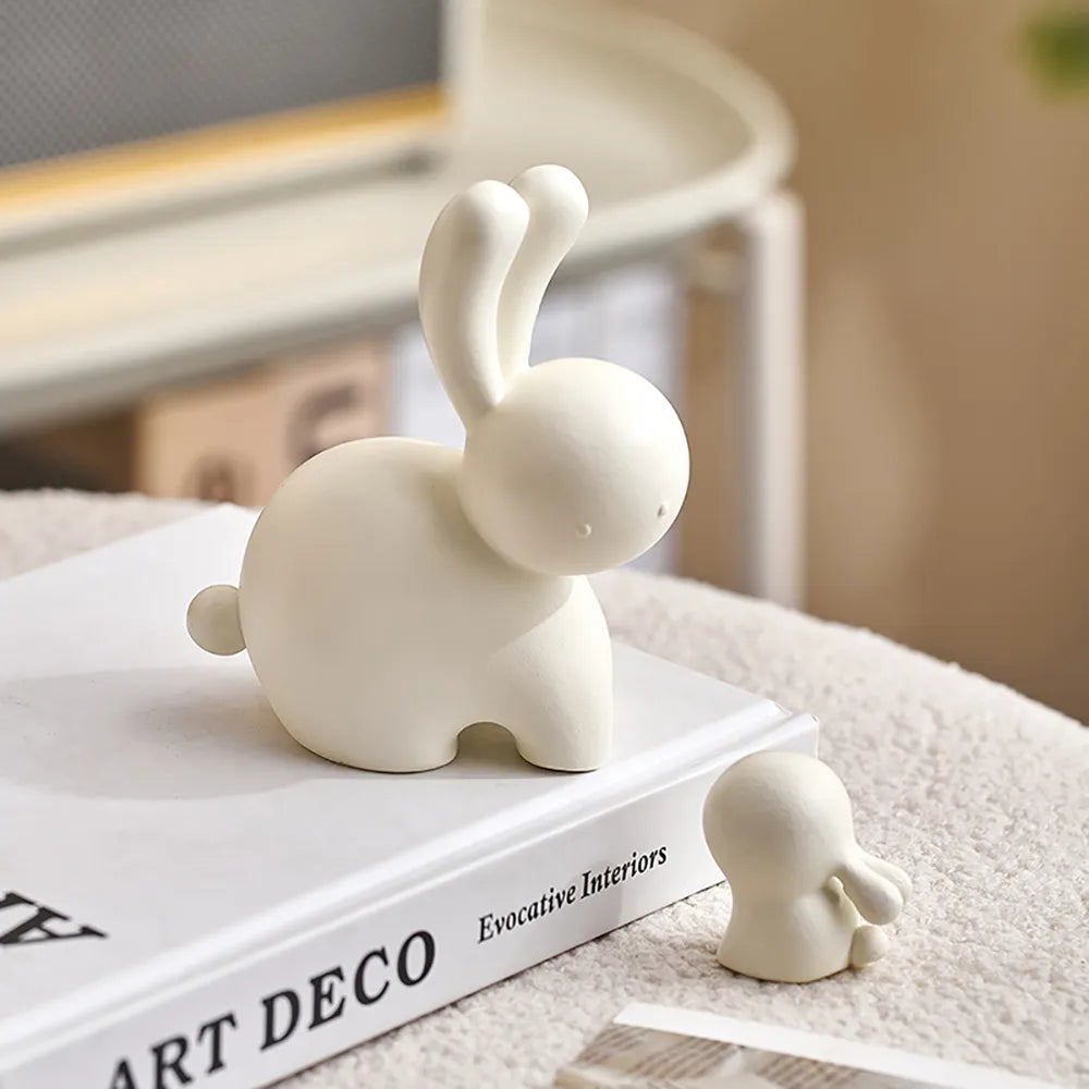 Modern Abstract Rabbit Figure