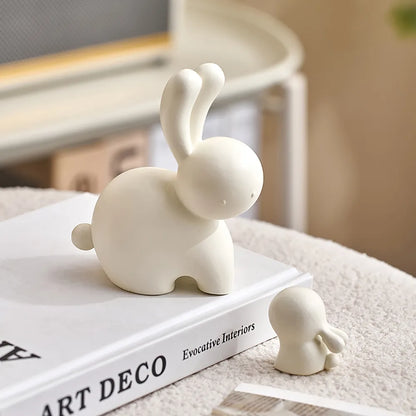 Figure de lapin abstrait moderne