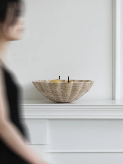 Travertine Luxury Fruit Bowl