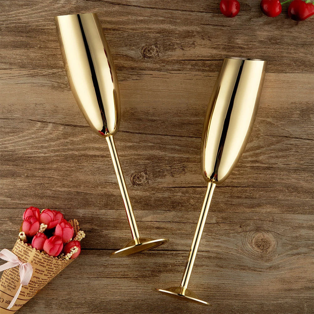 Stainless Steel Champagne Cup Goblets