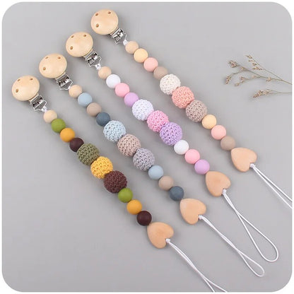 Baby Pacifier Clip Wooden