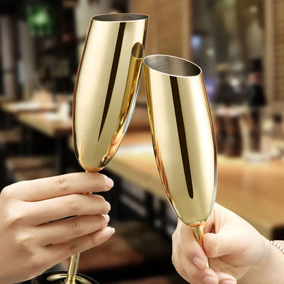 Stainless Steel Champagne Cup Goblets