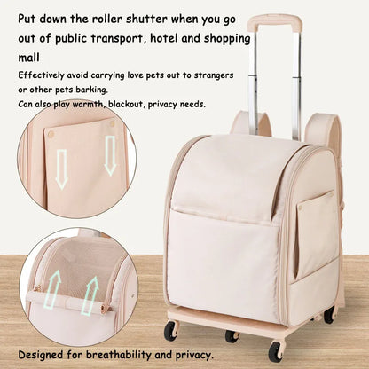 Breatatable Pet Trolley Case