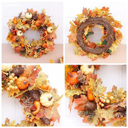 45cm Autumn Wreath Door Hanging Ornaments