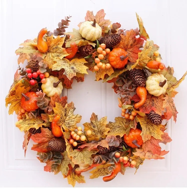 45cm Autumn Wreath Door Hanging Ornaments