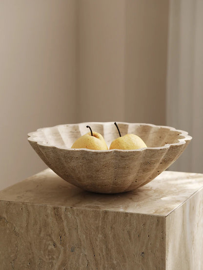 Travertine Luxury Fruit Bowl