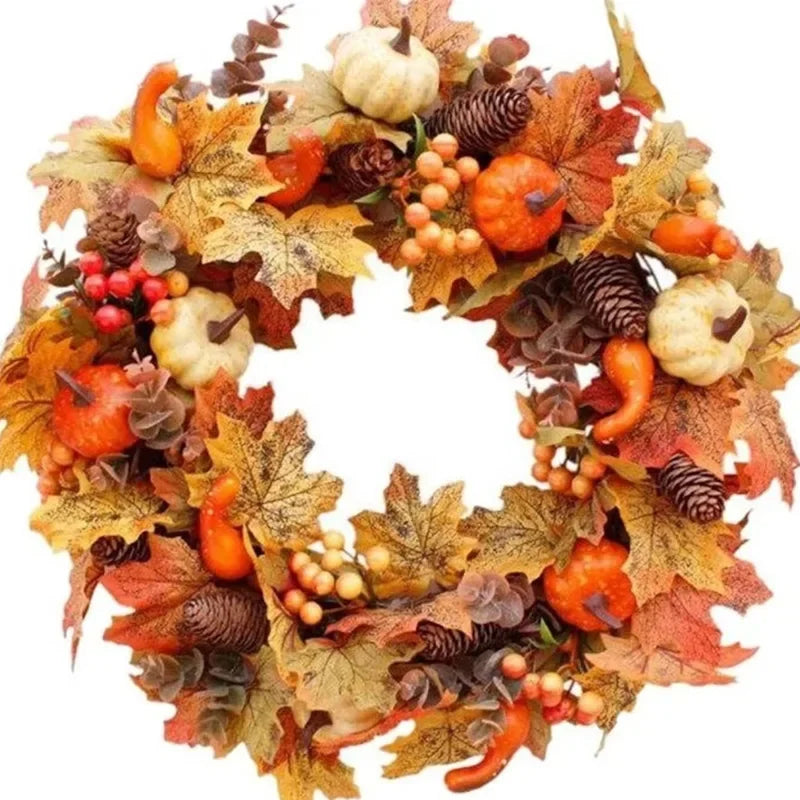 45cm Autumn Wreath Door Hanging Ornaments