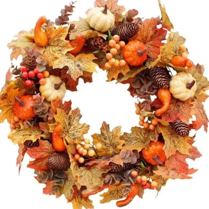 Porte de couronne d'automne de 45 cm Ornements suspendus